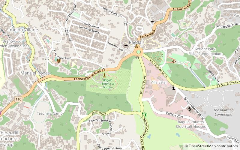 Baguio Botanical Garden location map