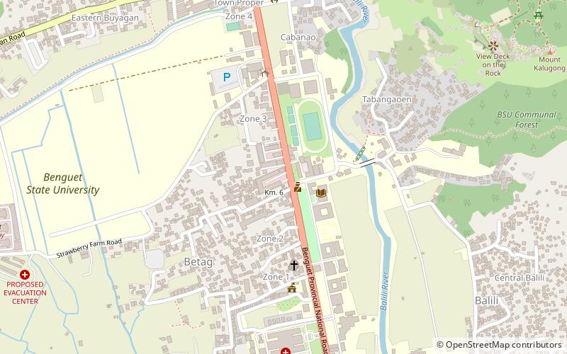 benguet state university baguio location map