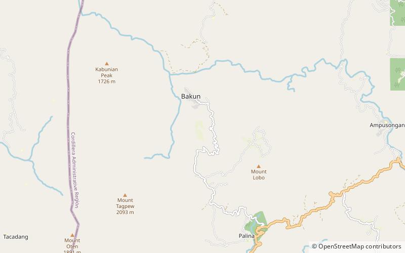 Bakun location map