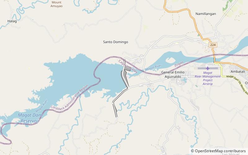 Magat Dam location map