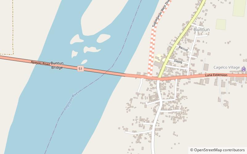 Buntun Bridge location map