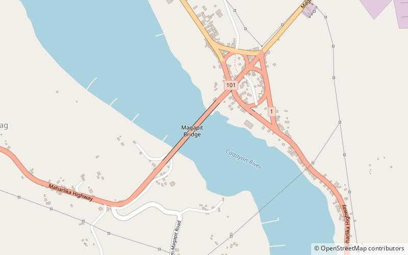 Pont suspendu de Magapit location map