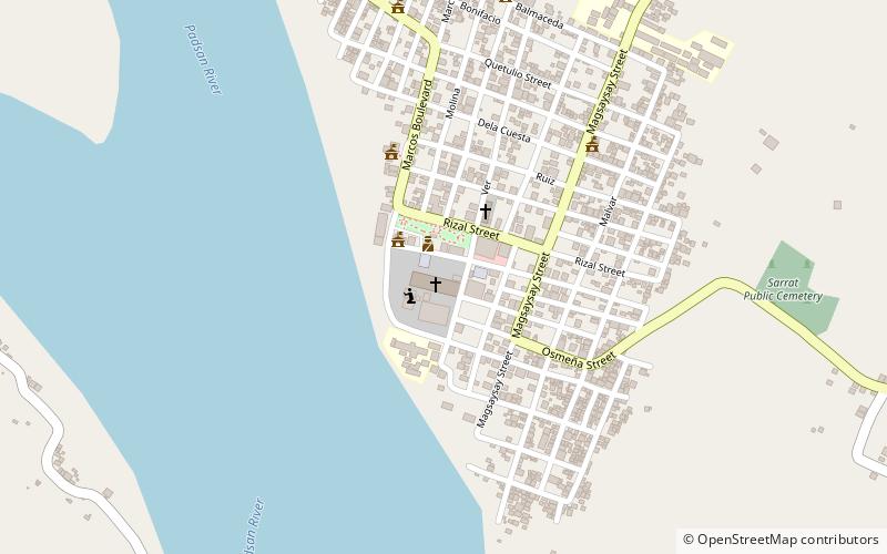 Sta. Monica Church location map