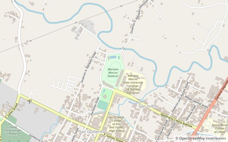 marcos stadium laoag location map