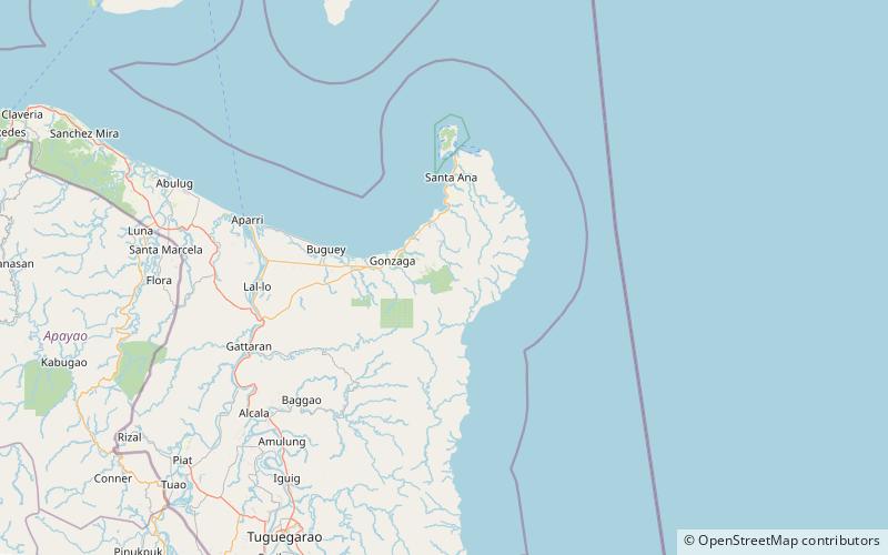 Cagua Volcano location map