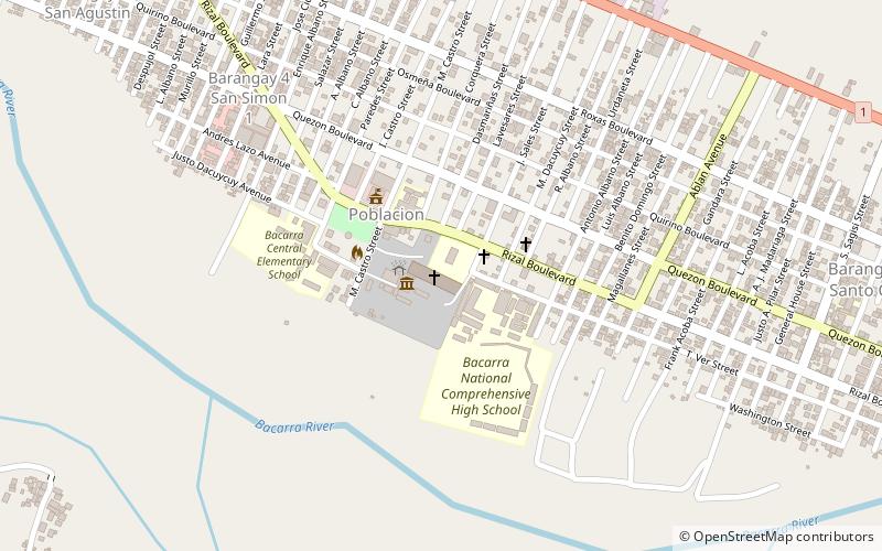 Bacarra Church location map