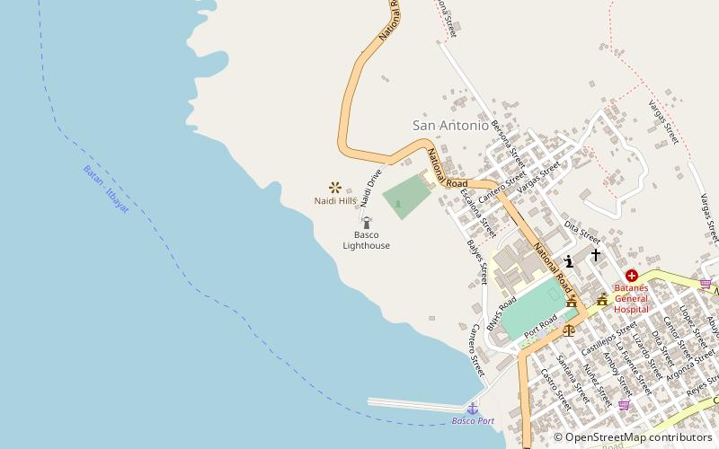 Basco Lighthouse location map