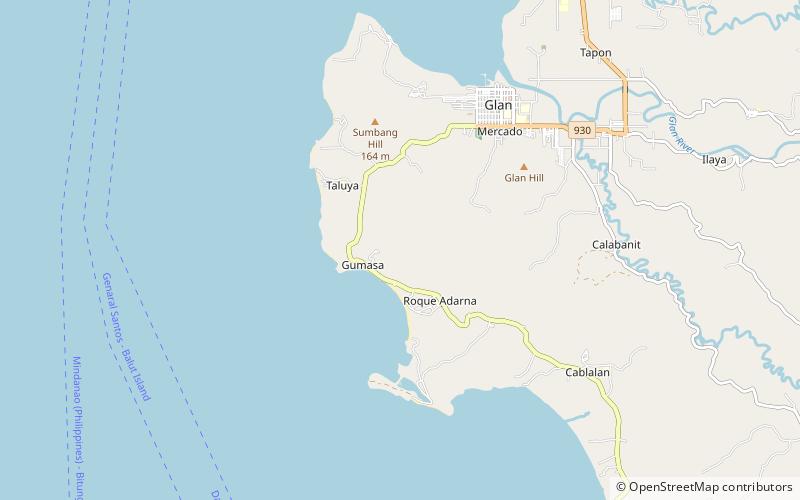 Glan location map
