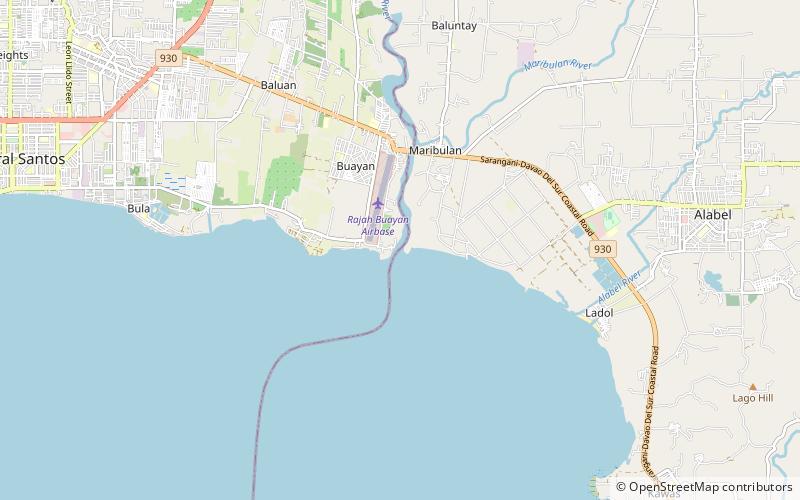 Buayan location map