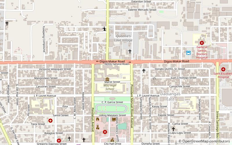 Notre Dame of Dadiangas University location map