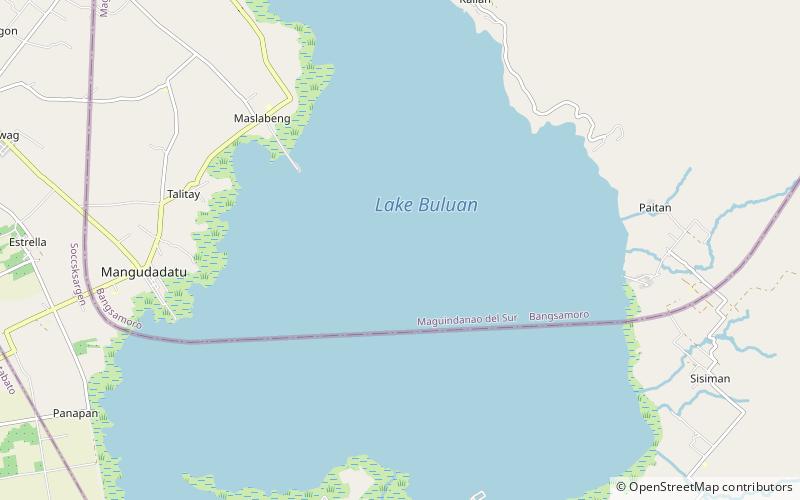 Lake Buluan location map