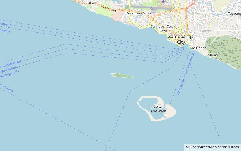 little santa cruz island zamboanga location map