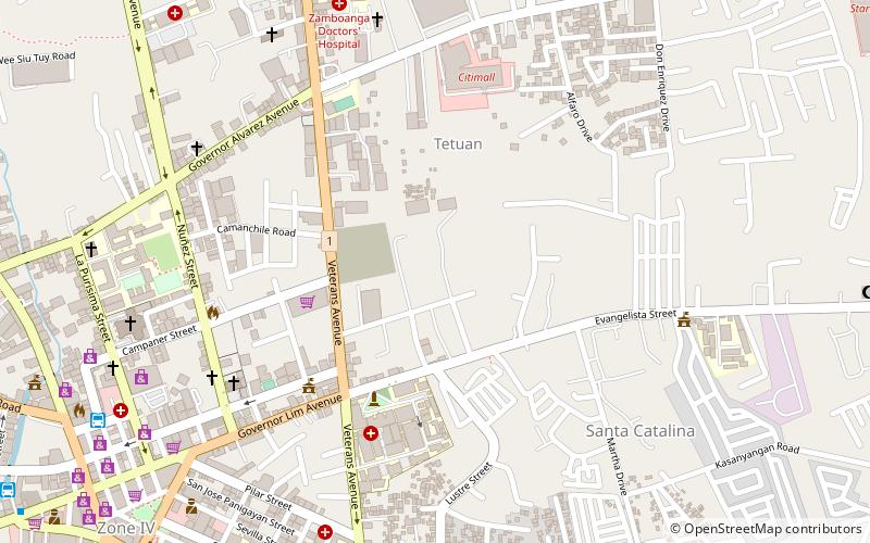 CityMall Tetuan-Zamboanga location map