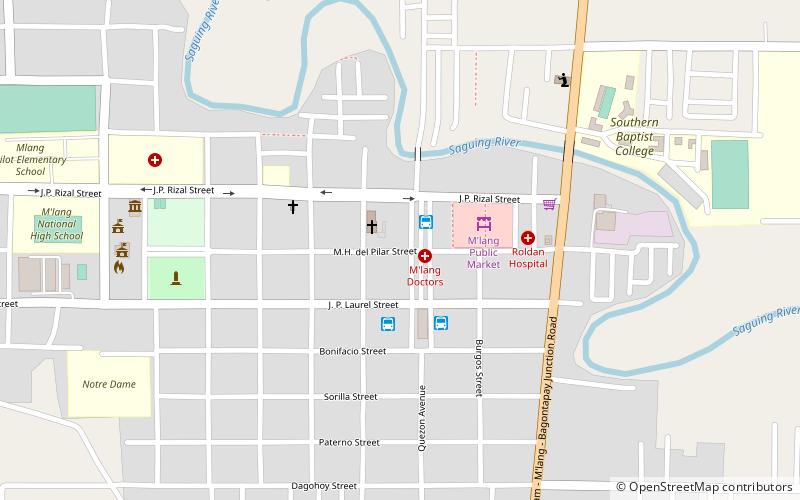 M'lang location map