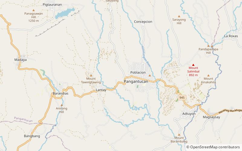 Pangantucan location map