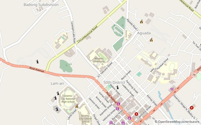 misamis university ozamiz location map