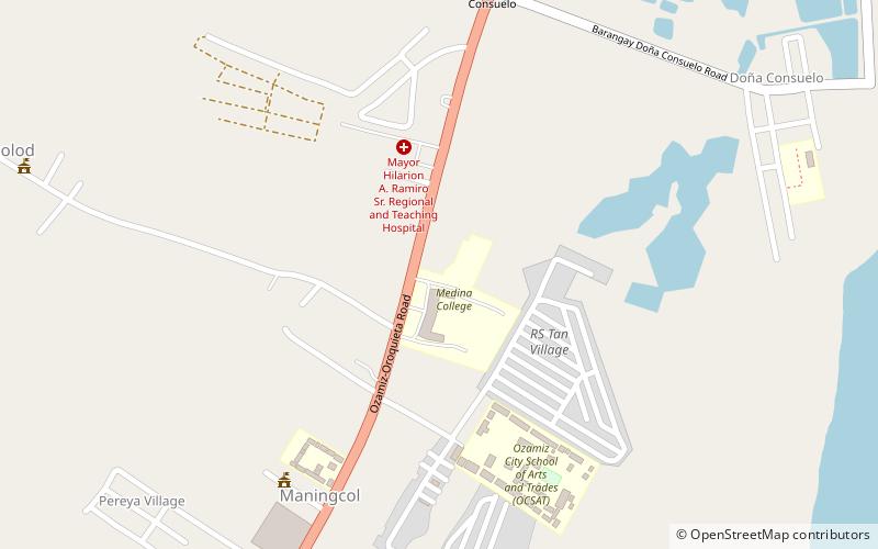 medina college ozamiz location map