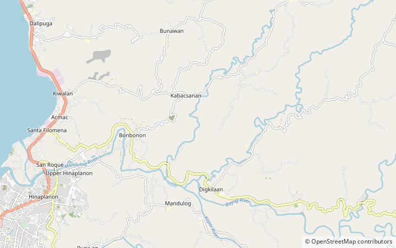 Dodiongan Falls location map
