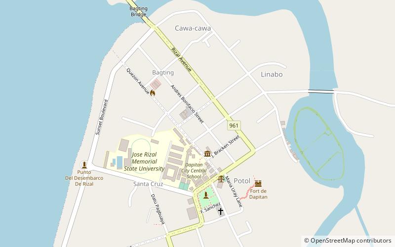 Dapitan Heritage Zone location map