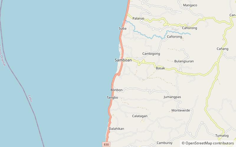 Samboan location map