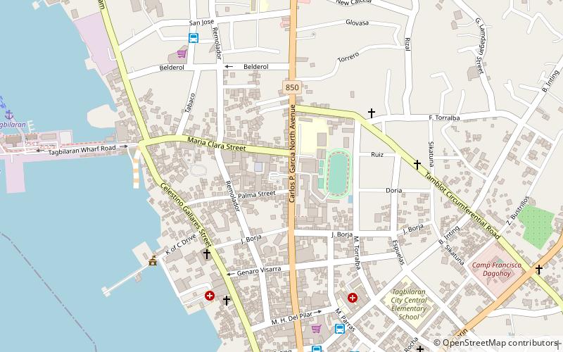 bohol island state university tagbilaran location map