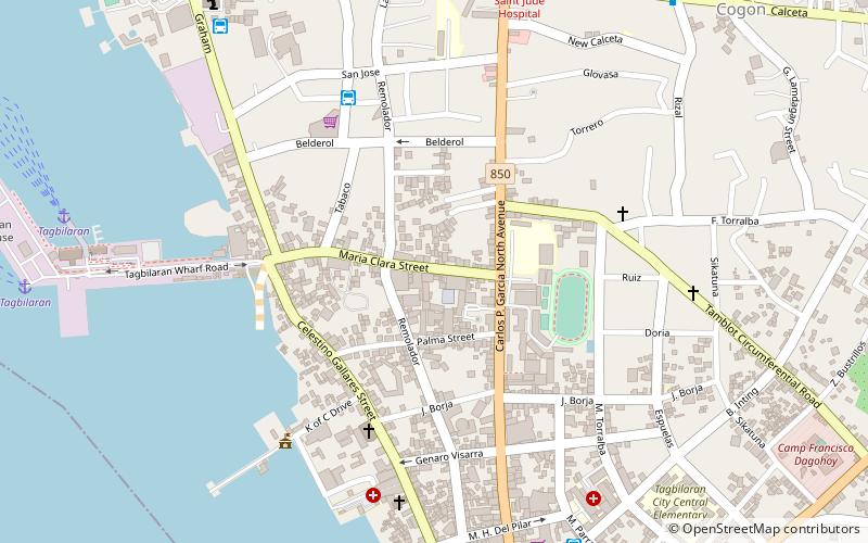 University of Bohol location map
