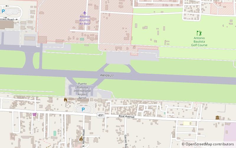 antonio bautista air base puerto princesa location map