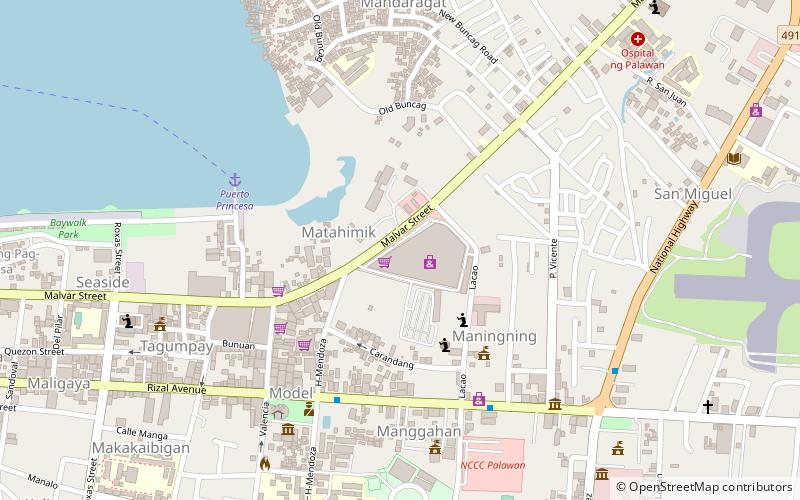 sm city puerto princesa location map