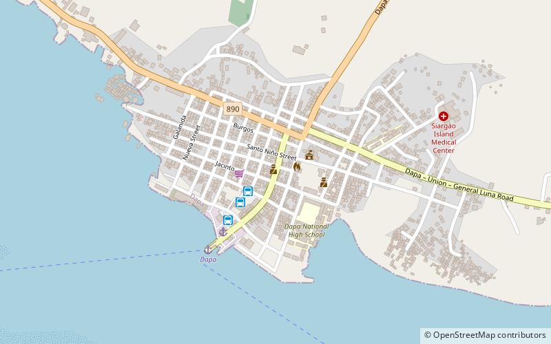 Dapa Poblacion location map