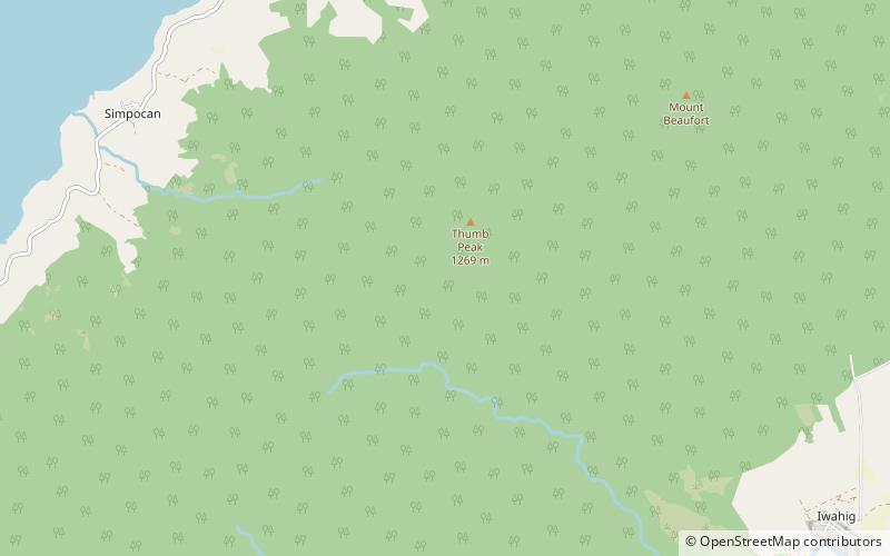 Thumb Peak location map