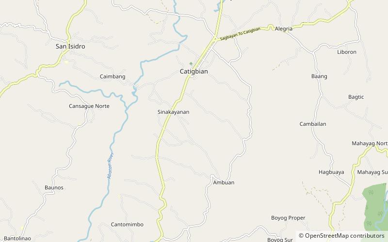 Catigbian location map