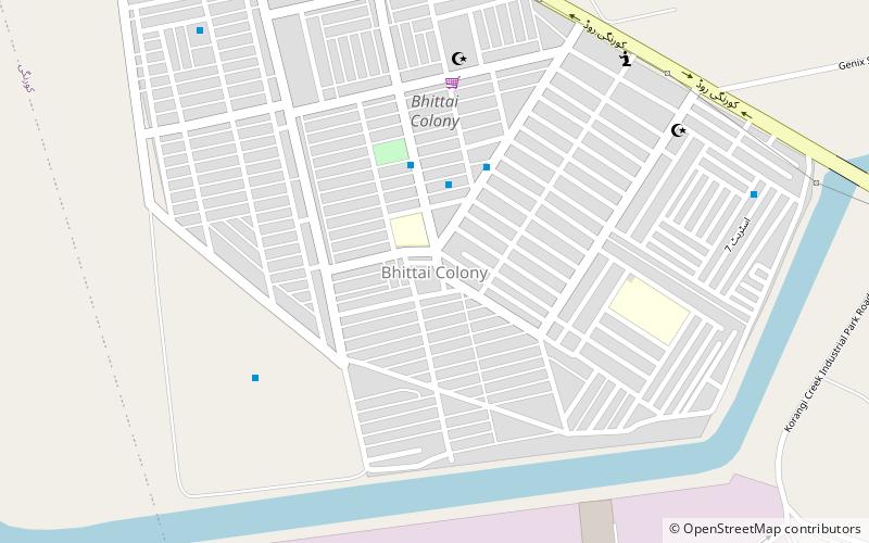 bhittai colony karachi location map