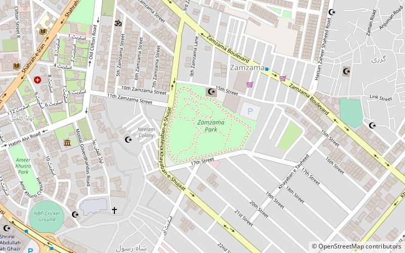 Zamzama Park location map