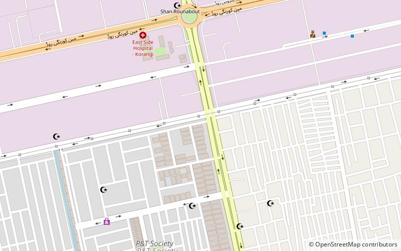 korangi karatschi location map