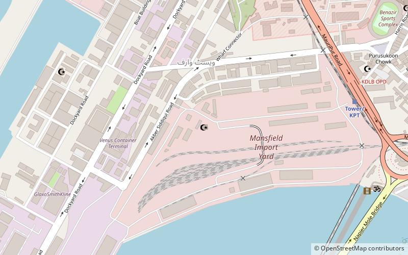 west wharf karaczi location map