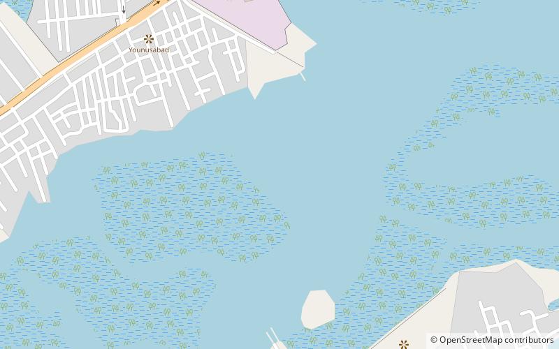 isla shams pir karachi location map