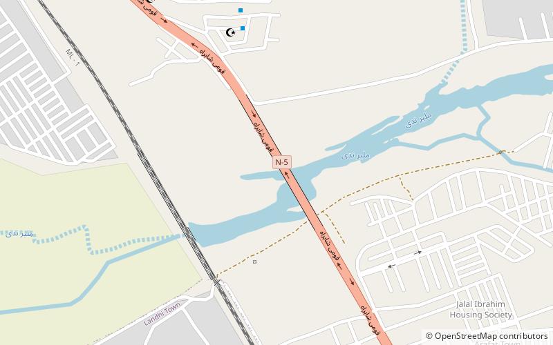 lasbela bridge karatschi location map