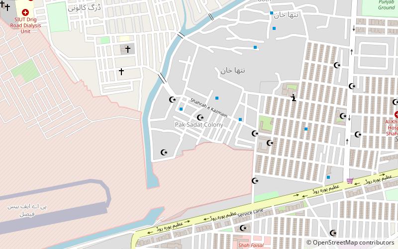 sadat colony karachi location map
