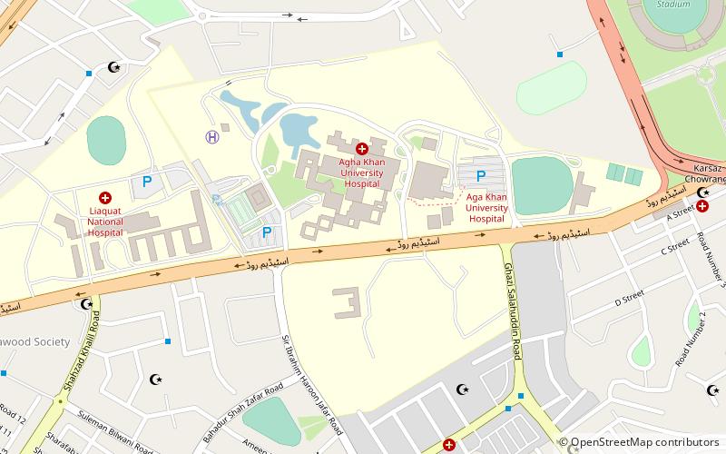 Aga Khan University location map