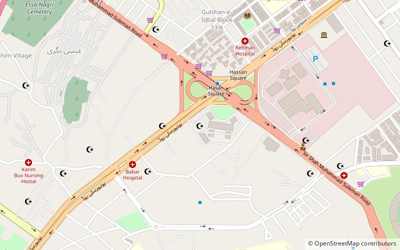 karachi civic center karaczi location map
