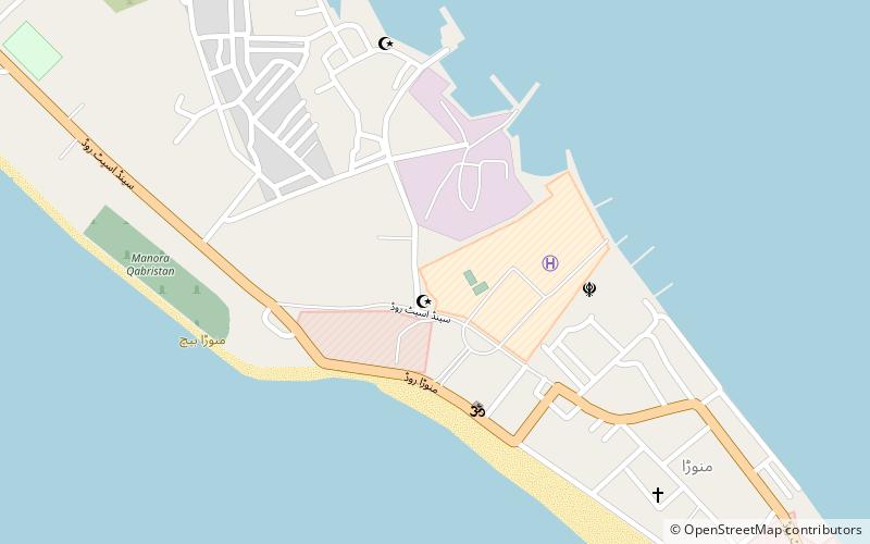 manora fort karatschi location map