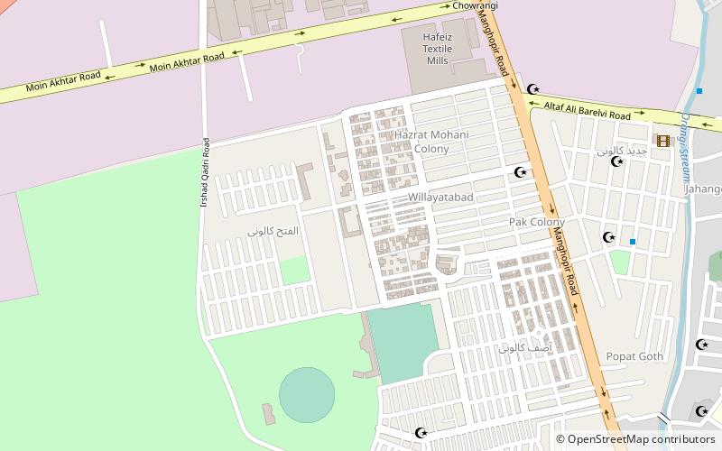 qaim khani karaczi location map