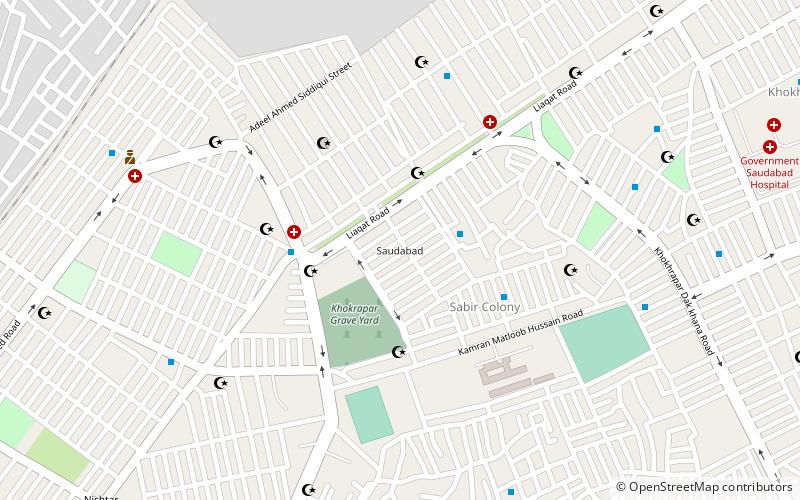 saudabad karaczi location map