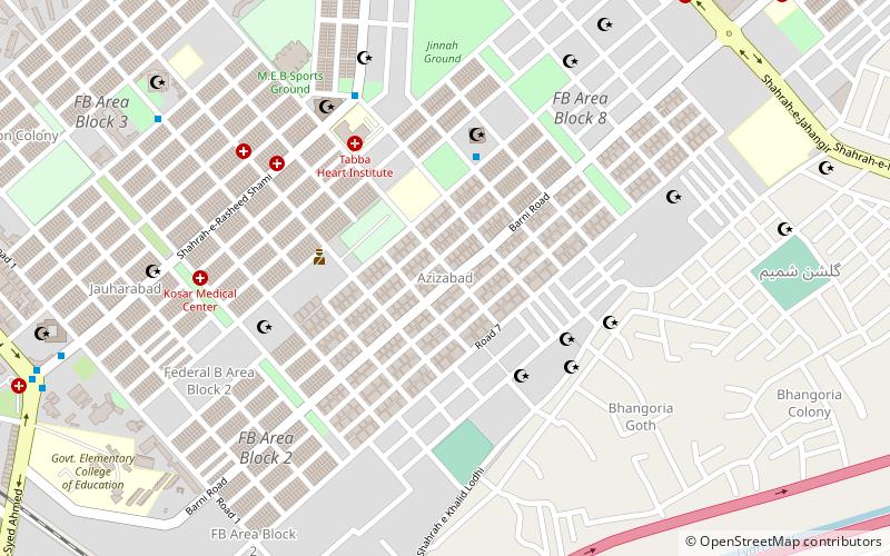 azizabad karaczi location map