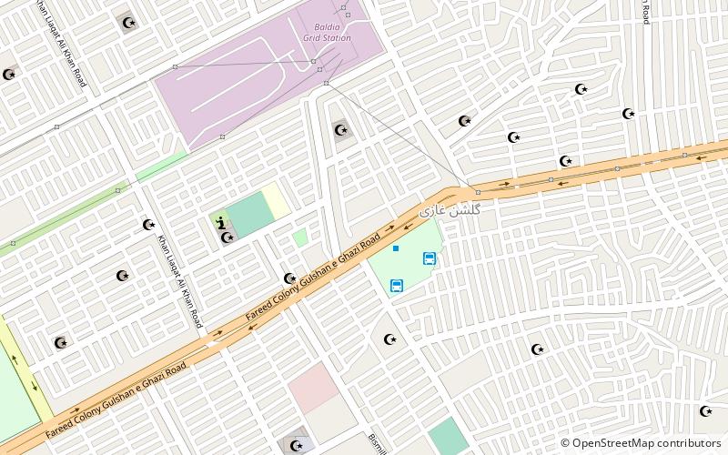 dastagir colony karachi location map