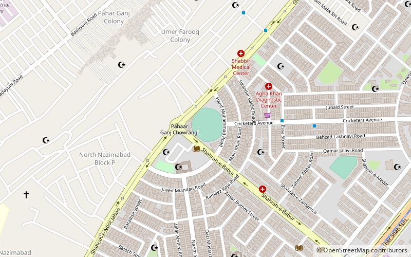 asghar ali shah cricket stadium karachi location map