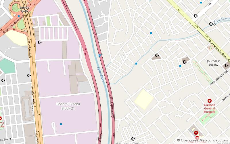 abbas town karachi location map