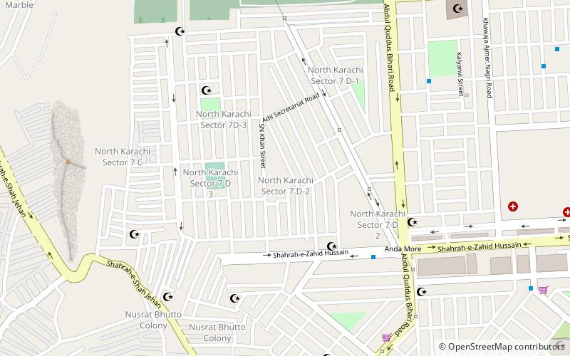 nusrat bhutto colony karatschi location map