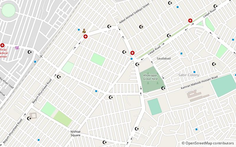 hussainabad karachi location map