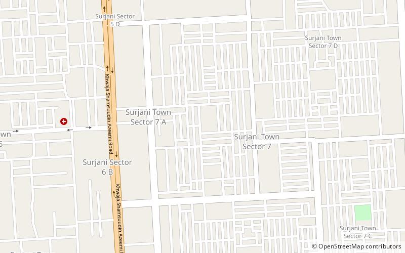 surjani town karachi location map